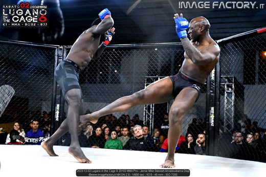 2023-12-02 Lugano in the Cage 6 20193 MMA Pro - Jemie Mike Stewart-Amadoudiama Diop